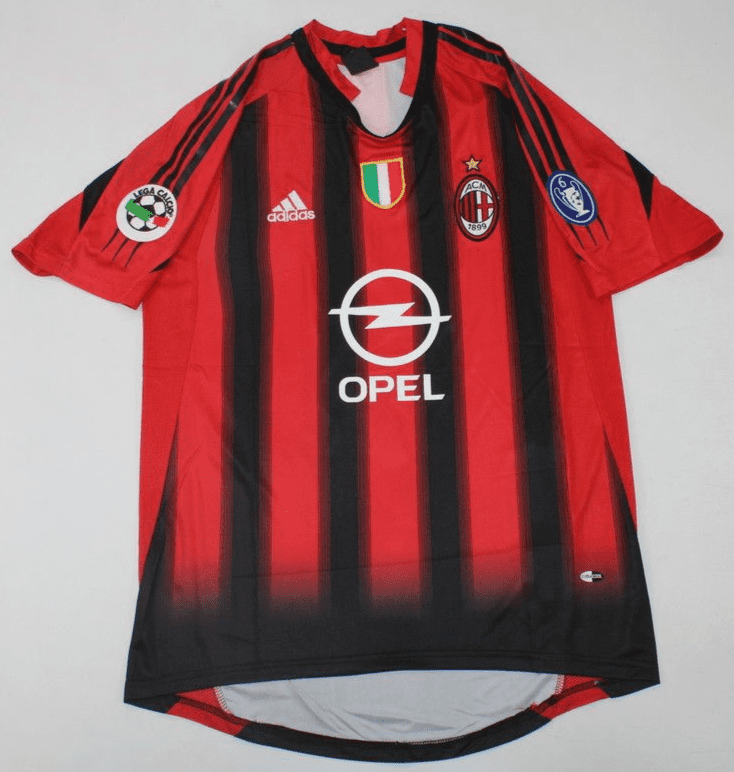 A.C. Milan 2004-05, Home with Patch & Fonts