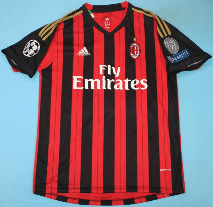 A.C. Milan 2013-14, Home,  with UCL & Fonts