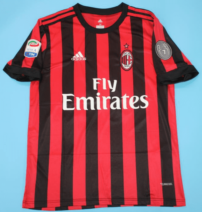 A.C. Milan 2017-18, Home, with UCL & Fonts