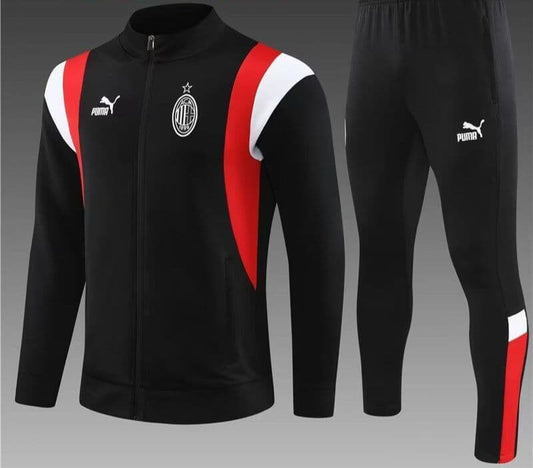 AC Milan 23-24, Black with Red White Tracksuit Kid Size