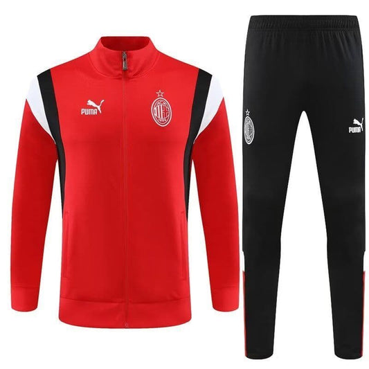 AC Milan 23-24, Red with Black White Tracksuit