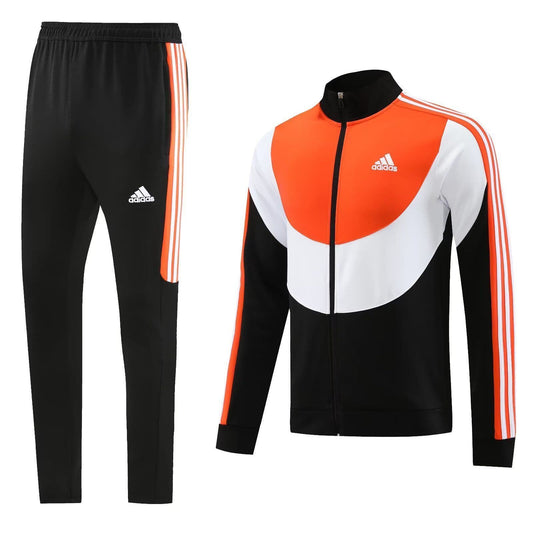 Adidas AJ15, Black White & Orange Tracksuit