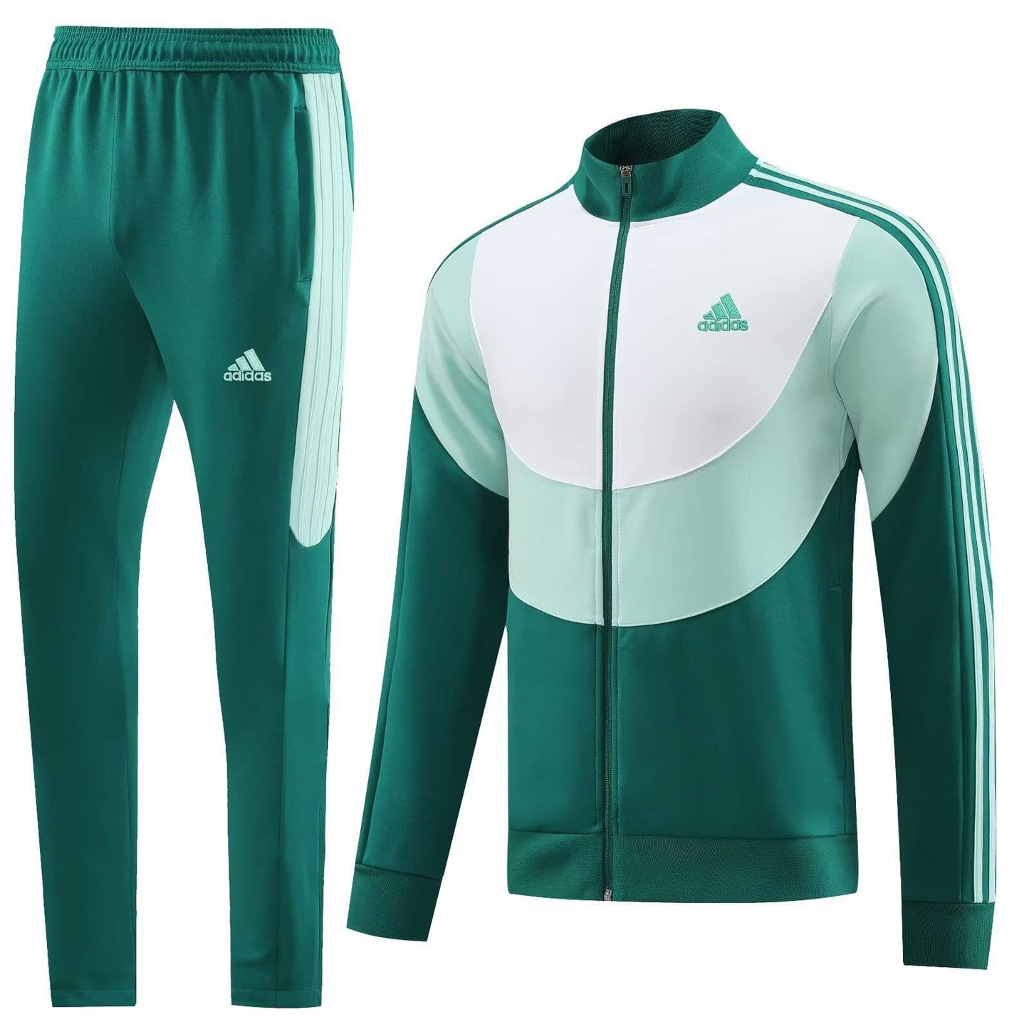 Adidas AJ15, Green White Lime Tracksuit