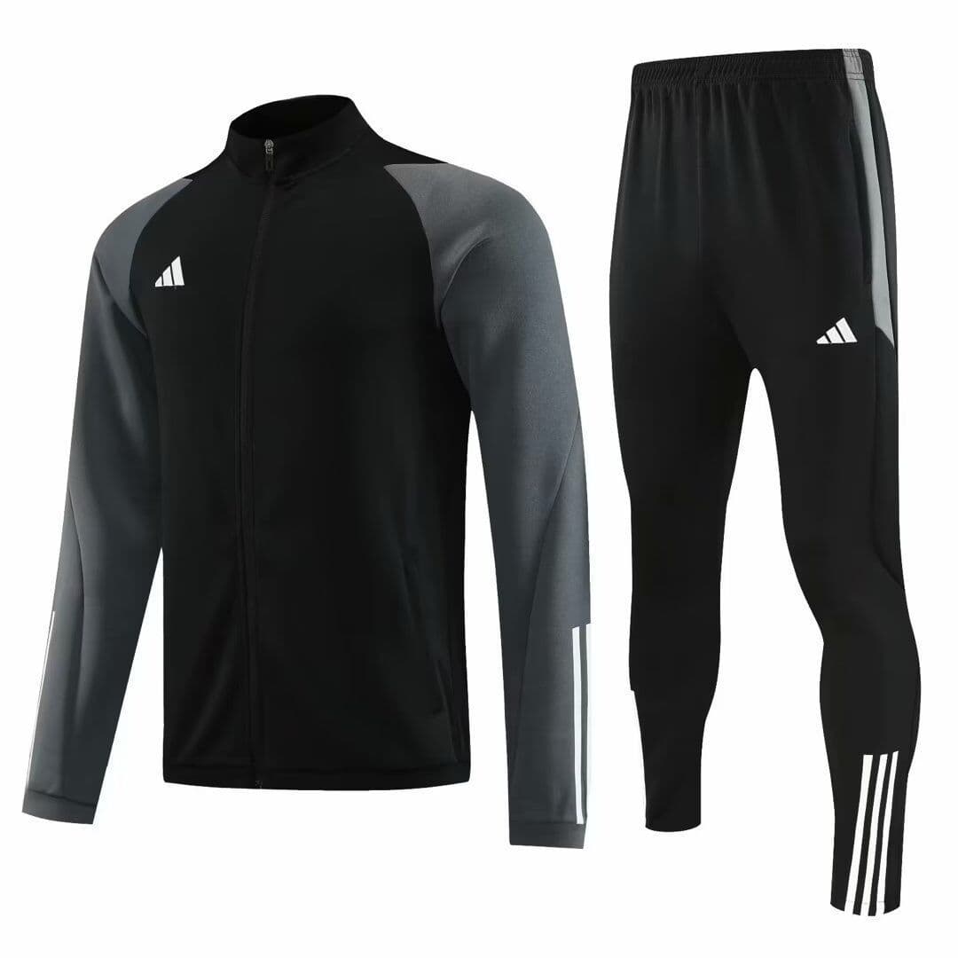 Adidas Black & Lighter Black Tracksuit