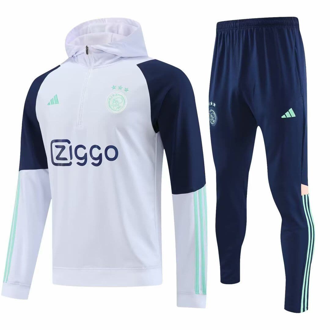 Ajax 23-24, White Tracksuit with Hood