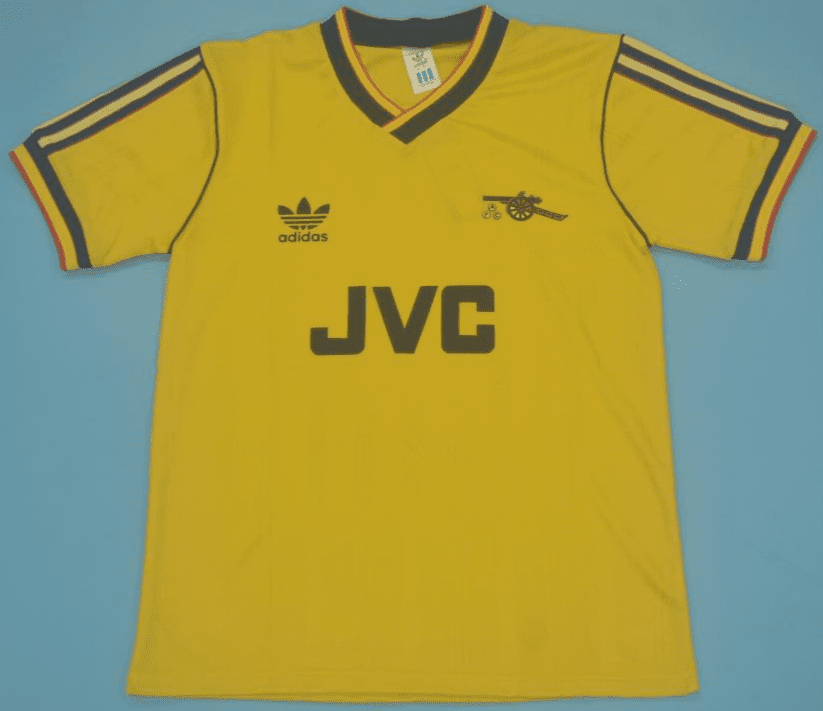 Arsenal 1986-87, Yellow Away