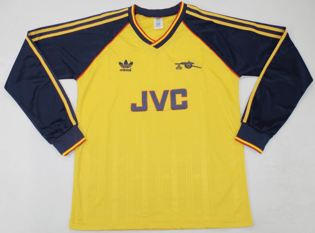 Arsenal 1988-89, Yellow Away Long Sleeve