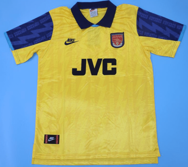 Arsenal 1994-95, Yellow Third Away