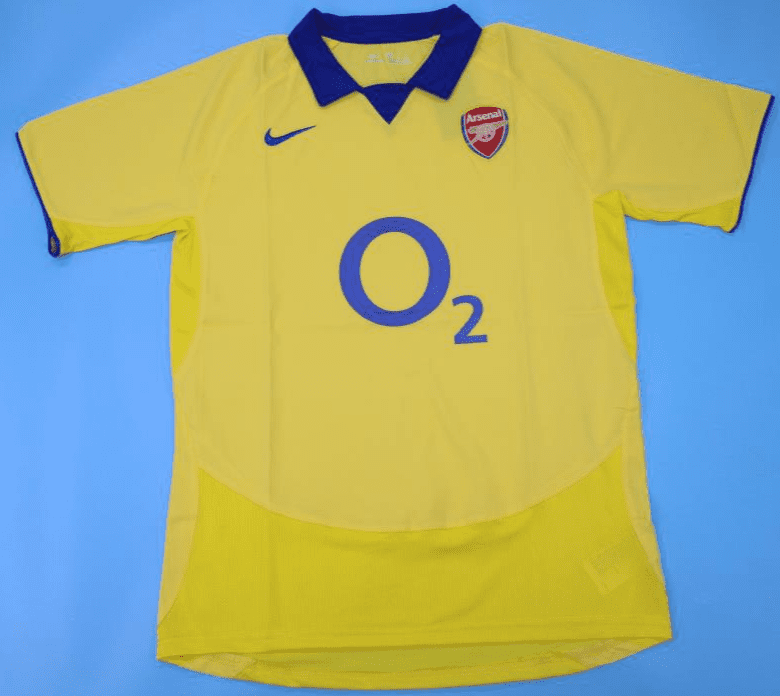 Arsenal 2003-05. Yellow Away