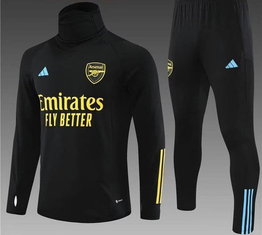 Arsenal 23-24, Black Tracksuit High Neck Kid Size