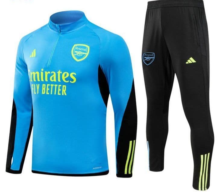 Arsenal 23-24, Blue with Black Tracksuit Kid Size