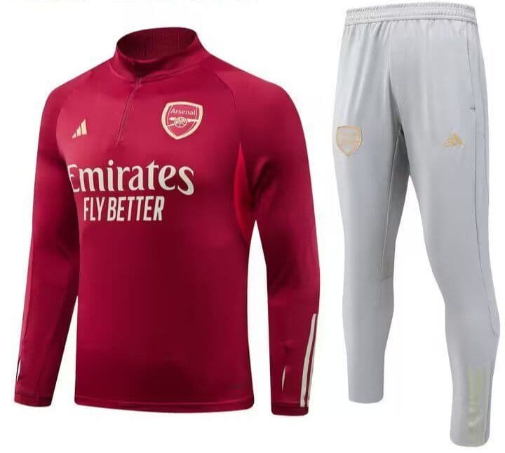 Arsenal 23-24, Dark Red Tracksuit Kid Size