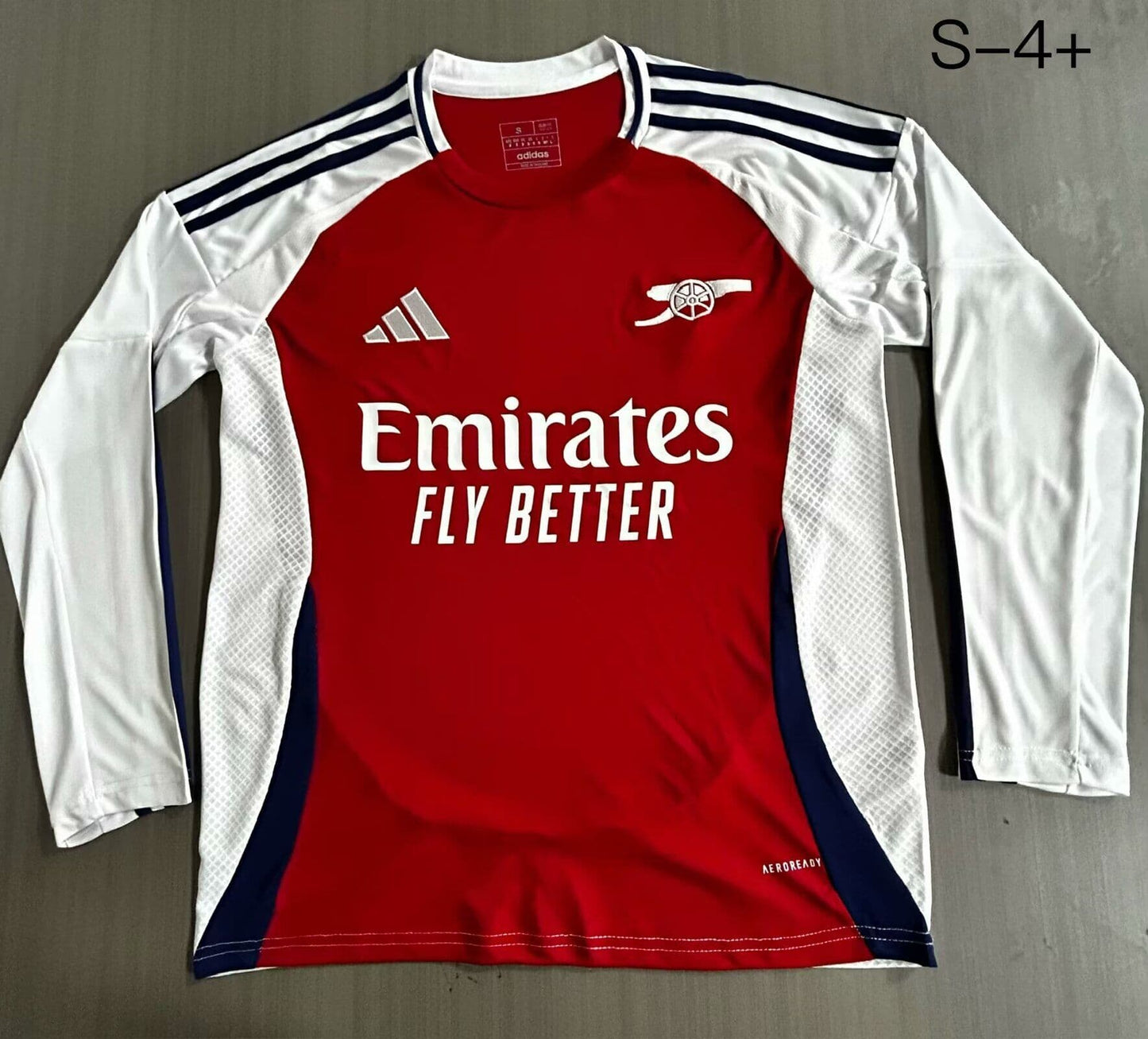 Arsenal Long Sleeve | 12 | White/Red | Home