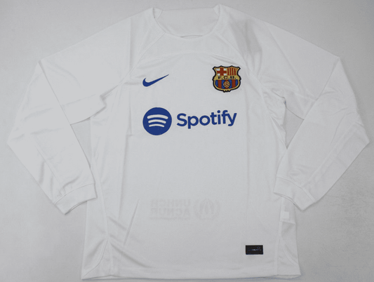 Barcelona 2022-23, White Away, Long Sleeve