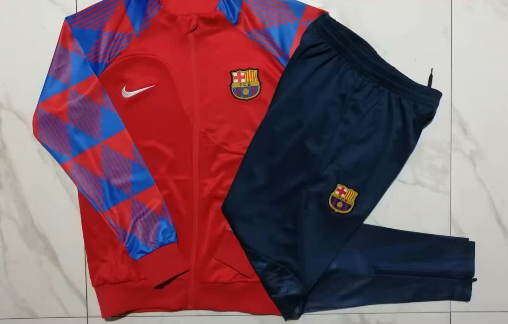 Barcelona 23-24, Red with Blue Tracksuit Kid Size