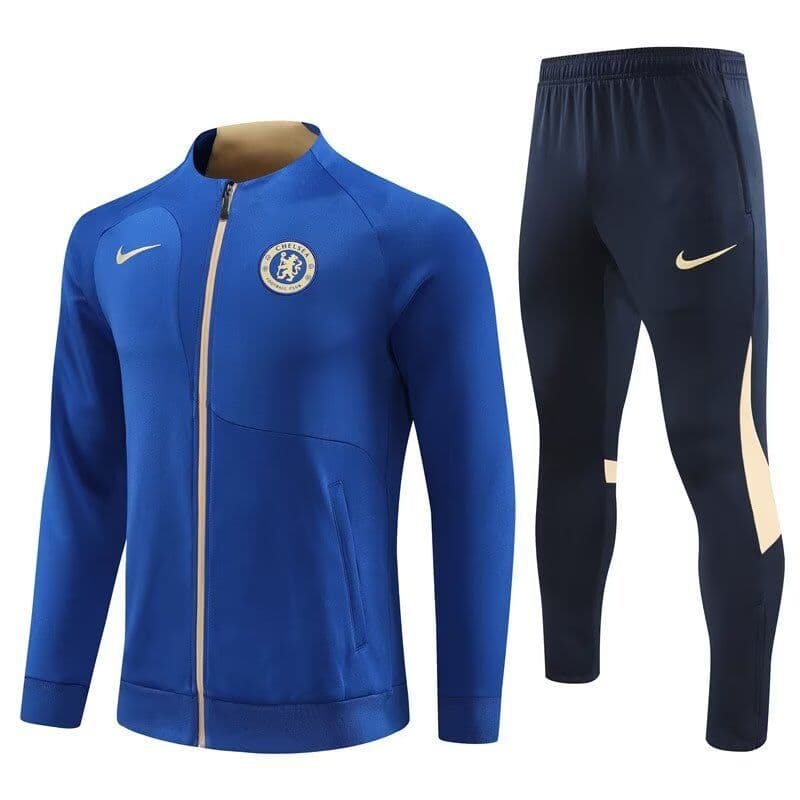 Chelsea 23-24, Blue with Gold Tracksuit