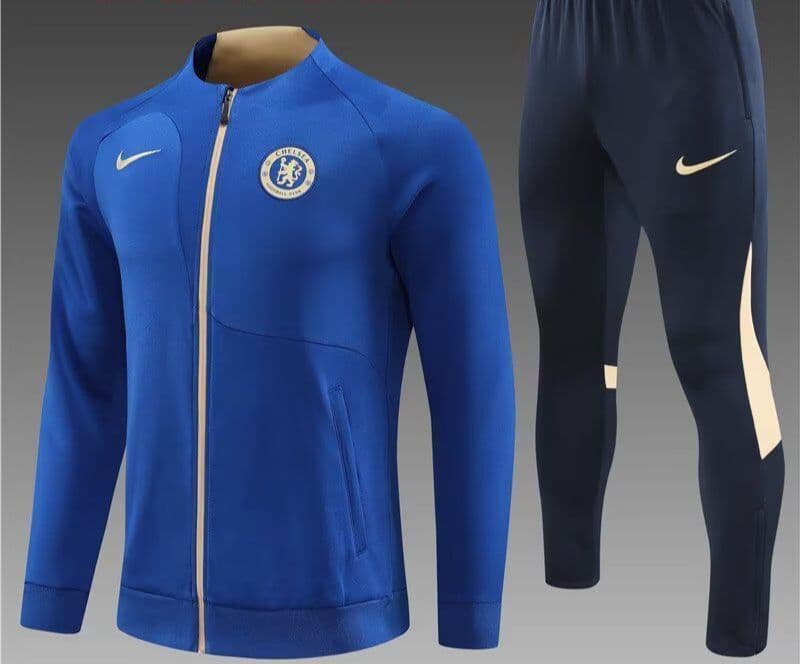 Chelsea 23-24, Blue with Gold Tracksuit Kid Size