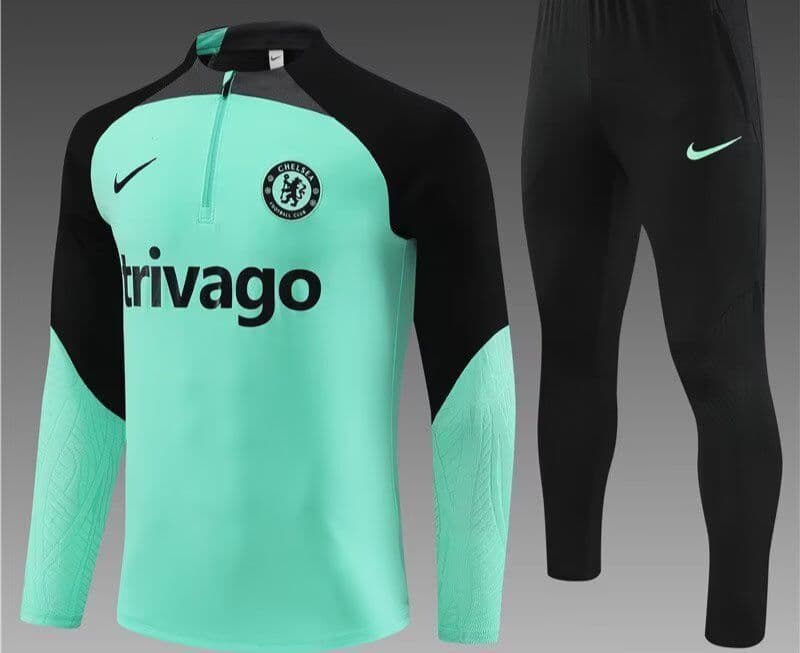 Chelsea 23-24, Green with Black Tracksuit Kid Size