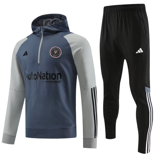 Inter Miami CF 23-24, Grey Tracksuit with Hood