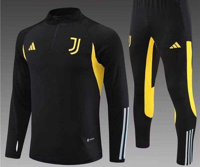 Juventus 23-24, Black with Yellow Tracksuit Kid Size