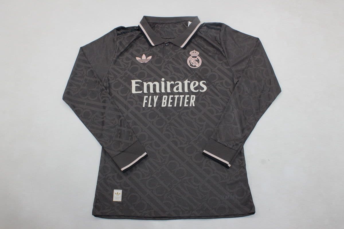 Madrid Long Sleeve Player Version | 28 | Black - Away