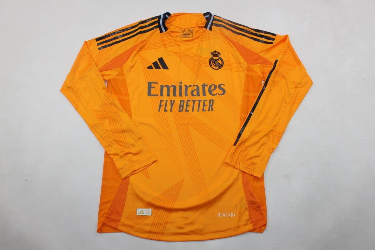 Madrid Long Sleeve Player Version | 28 | Orange - Away