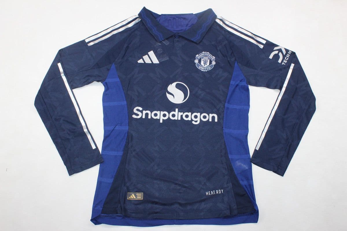 Man U Long Sleeve Player Version | 23 | Blue | Away