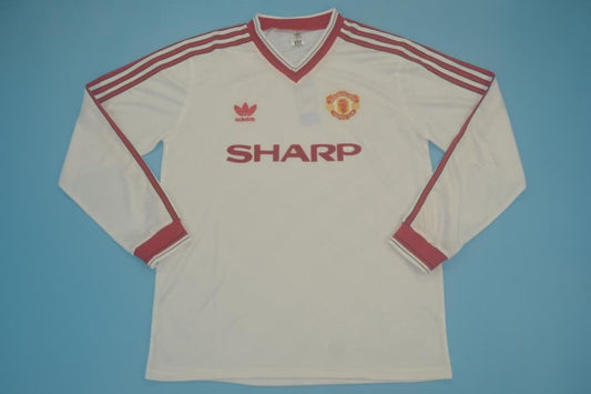 Manchester United 1986-88,  White Away Long Sleeve