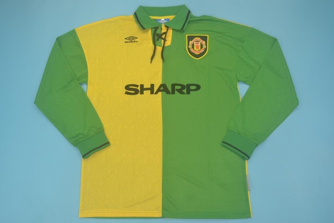 Manchester United 1992-94, Green Yellow Away Long Sleeve