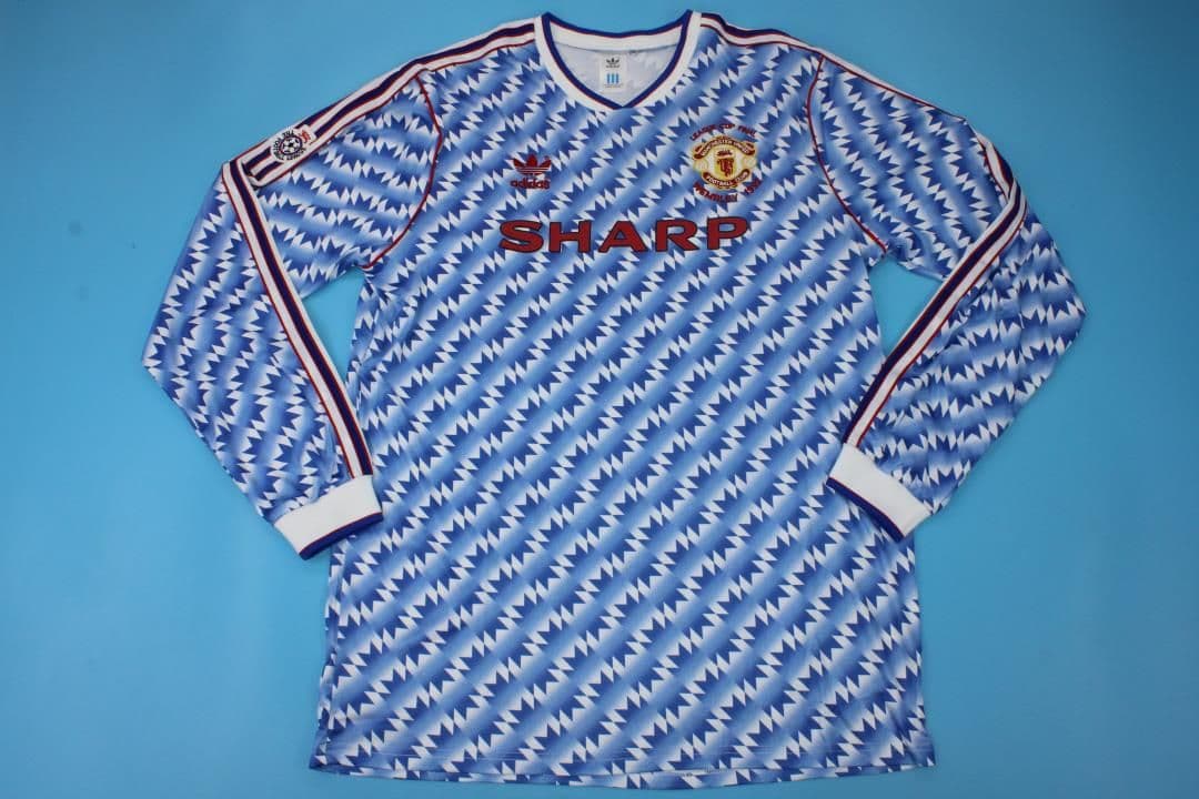 Manchester United 1992, League Cup Final, Blue Long Sleeve