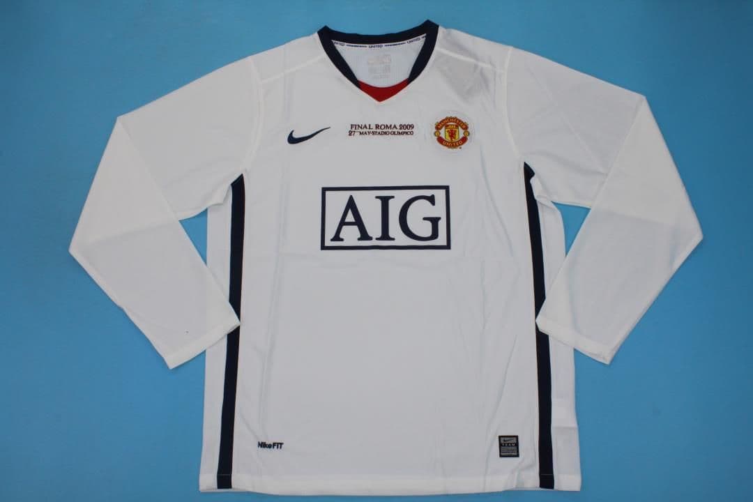 Manchester United 2008-09, UCL Final, White Away Long Sleeve