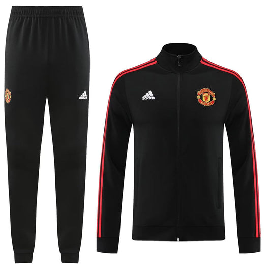 Manchester United 23-24, Black with Red Line Tracksuit