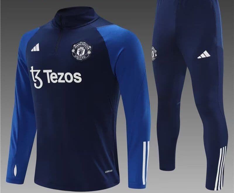 Manchester United 23-24, Dark Blue Tracksuit Kid Size