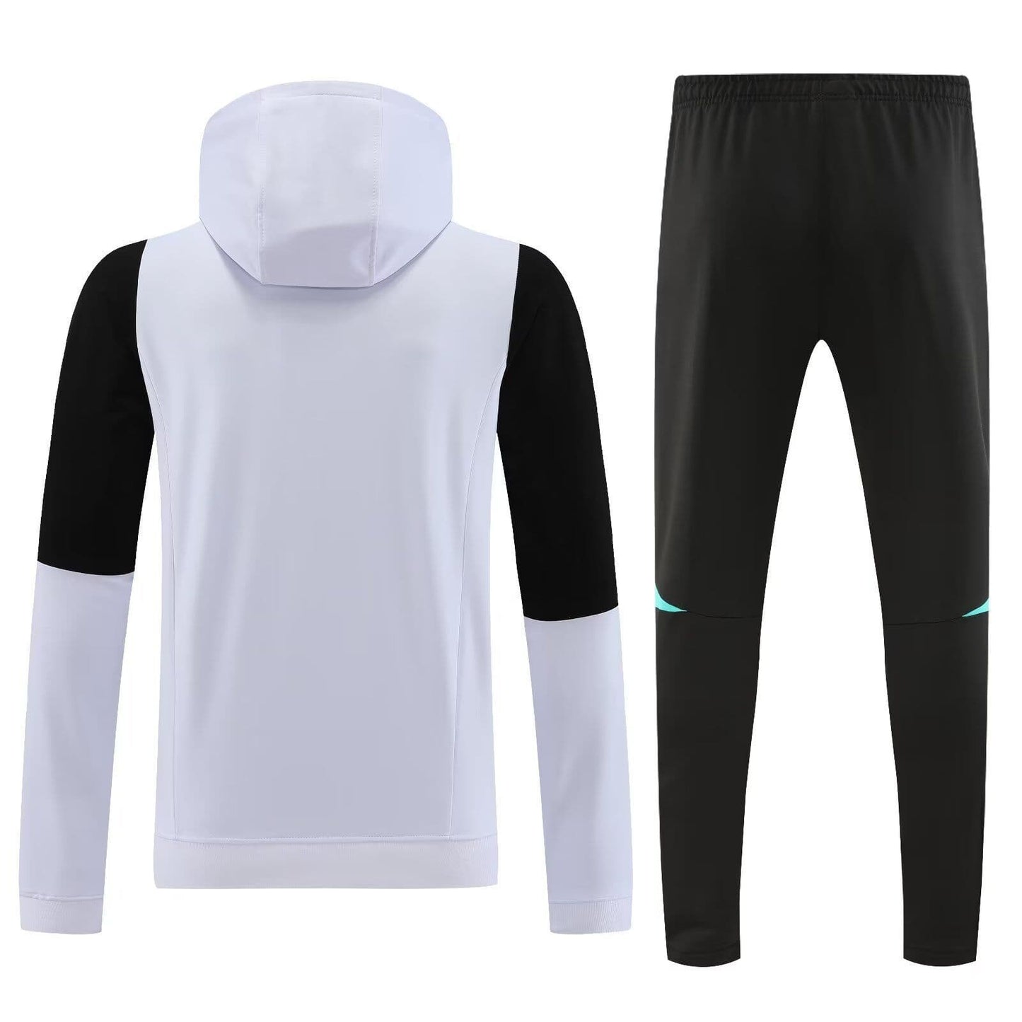 Manchester United 23-24, White with Black Tracksuit with Hood