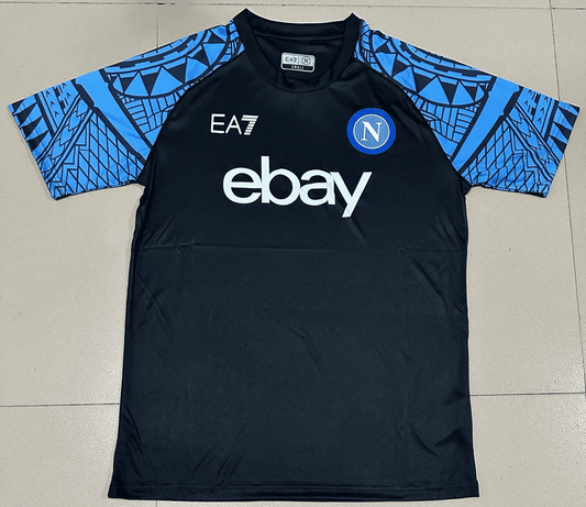 Napoli 2023-24, Black with Blue Training Shirts