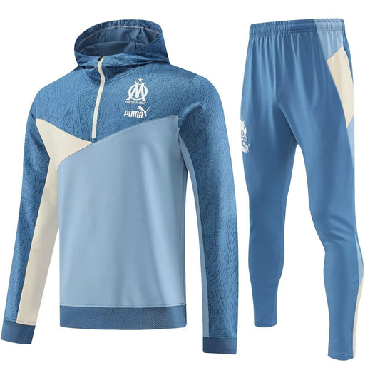 Olympique de Marseille  23-24,  Blue Tracksuit with Hood