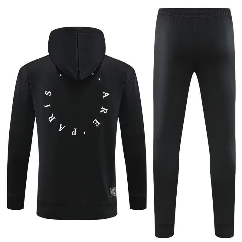 Paris Saint-Germain 23-24, Black Tracksuits with Hood