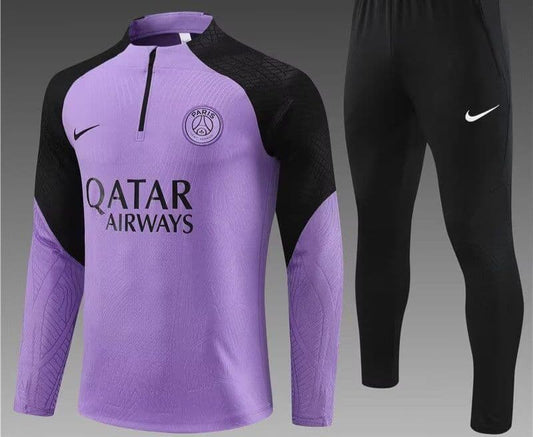 Paris Saint-Germain 23-24,Purple with Black Tracksuit Kid Size