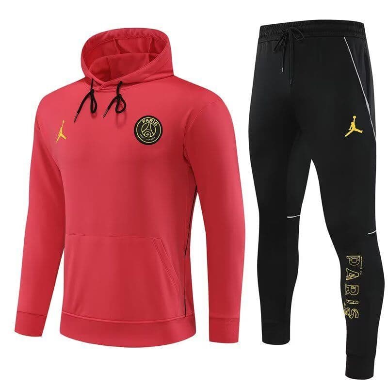 Paris Saint-Germain 23-24, Red Tracksuit with Hood