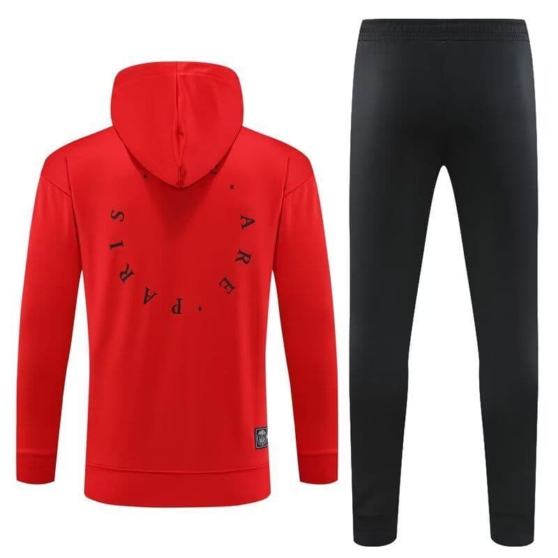 Paris Saint-Germain 23-24, Red Tracksuits with Hood