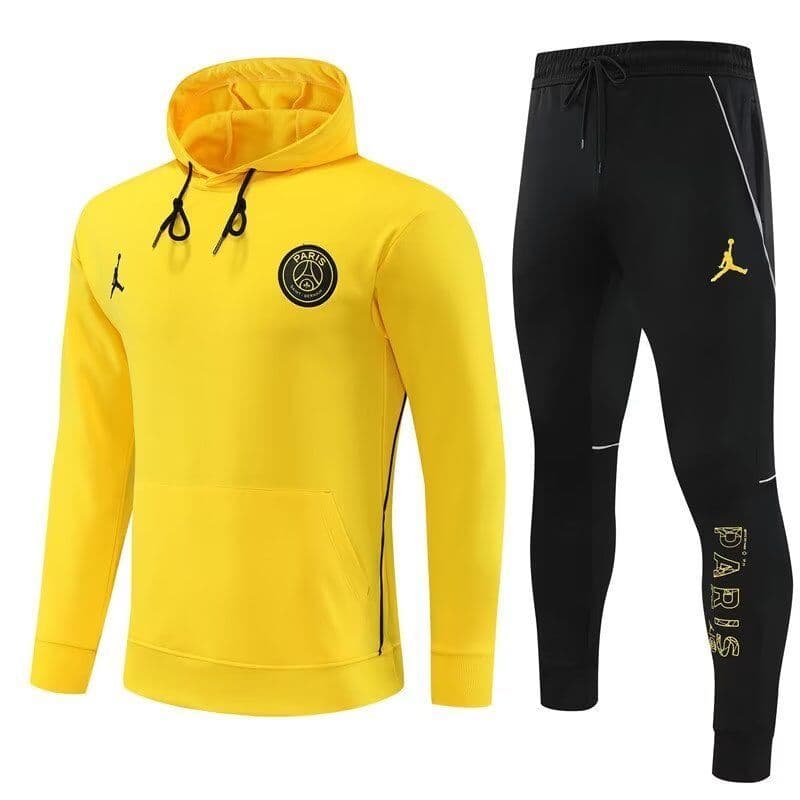 Paris Saint-Germain 23-24, Yellow Tracksuit with Hood