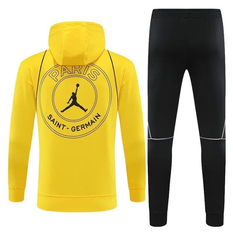 Paris Saint-Germain 23-24, Yellow Tracksuit with Hood