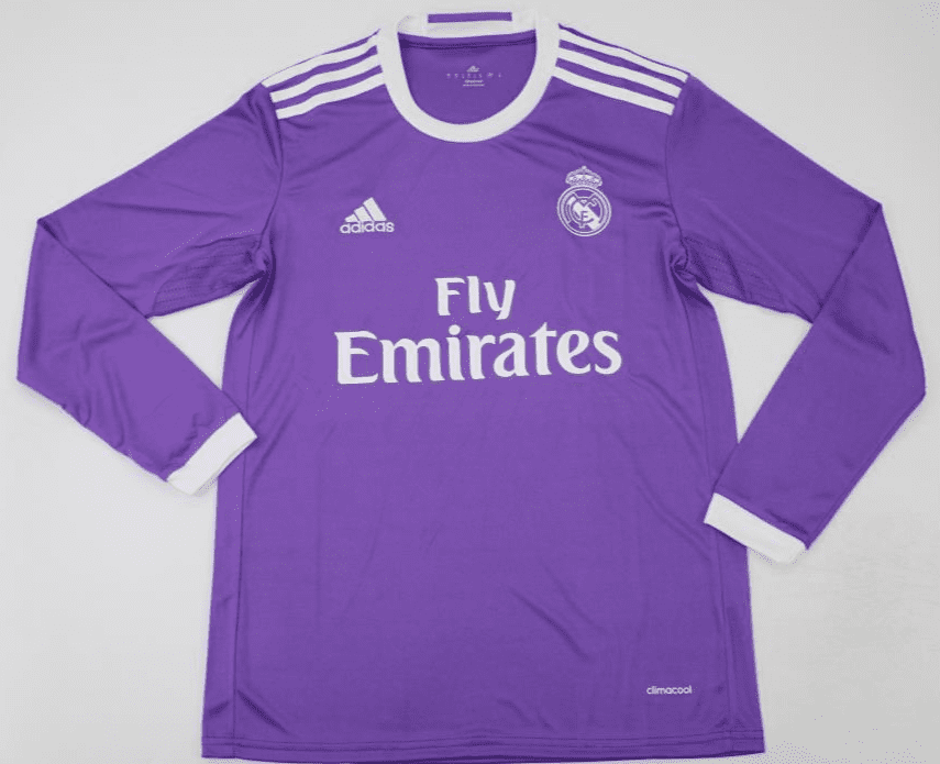 Real Madrid 2016-17, Purple, Long Sleeve