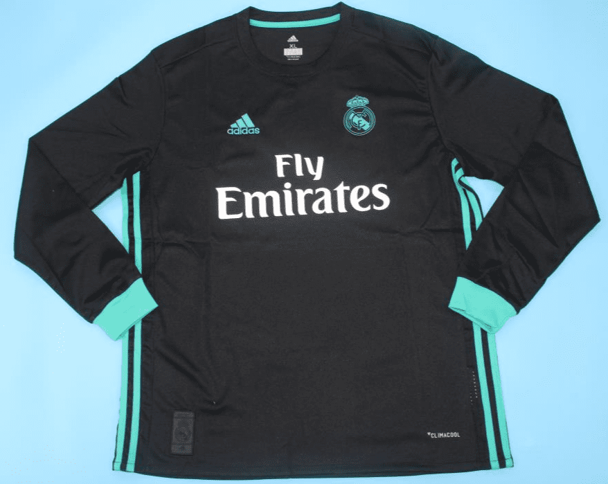 Real Madrid 2017-18, Black Away, Long Sleeve