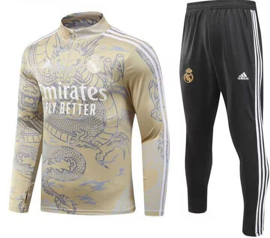 Real Madrid 23-24, Gold Dragon Tracksuit Kid Size