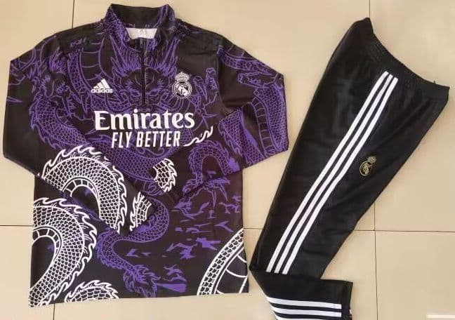 Real Madrid 23-24, Purple Dragon Tracksuit Kid Size