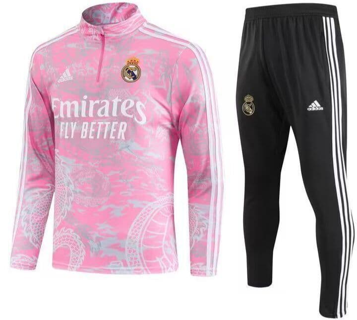 Real Madrid Pink Dragon Tracksuit Kid Size