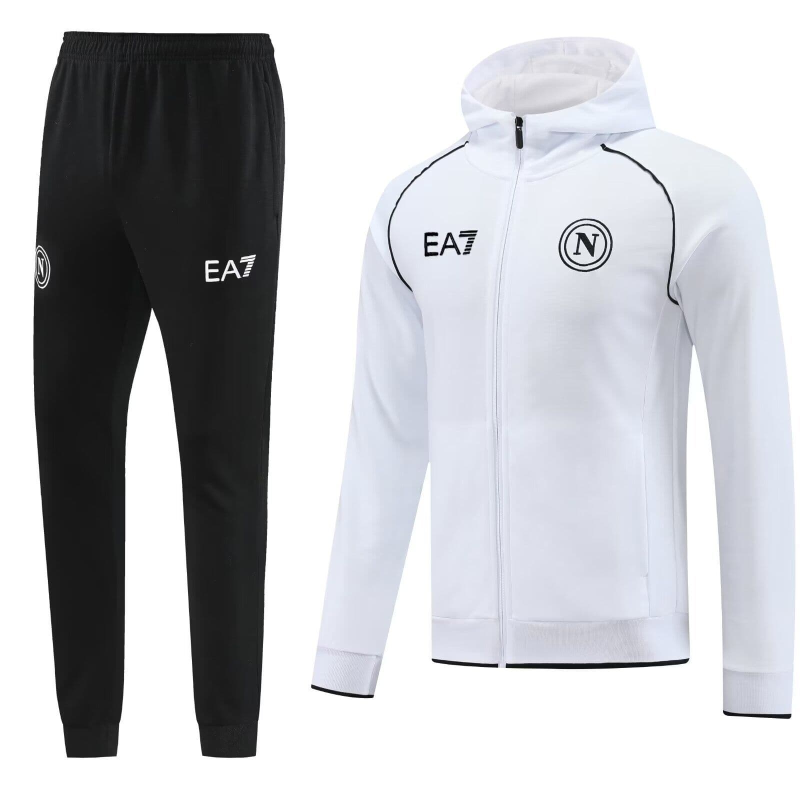 SSC Napoli 23-24, White Tracksuit with Hood