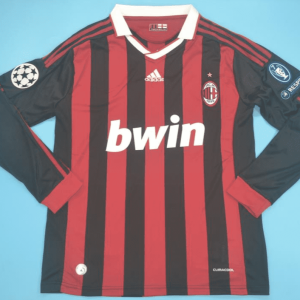 A.C. Milan 2009-10, Home, Long Sleeve with UCL