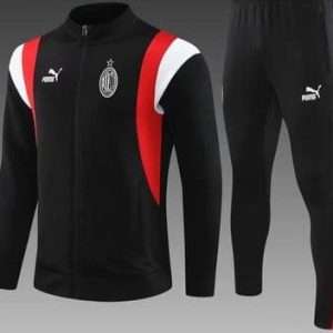 AC Milan 23-24, Black with Red White Tracksuit Kid Size